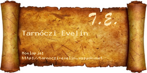 Tarnóczi Evelin névjegykártya